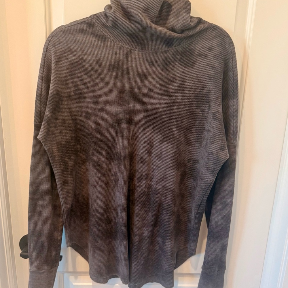 MICHAEL STARS - Gray Tie-Dye Women's Waffle Knit Size S